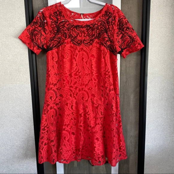 Free People Lace Mini Dress - Picture 1 of 4